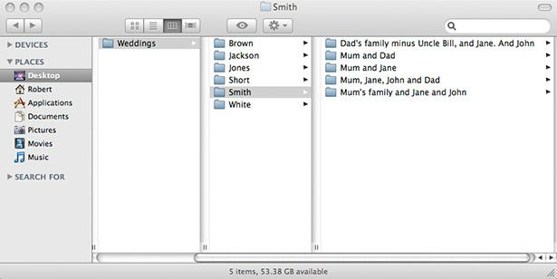 Using folder names to describe content leads to duplicate files.