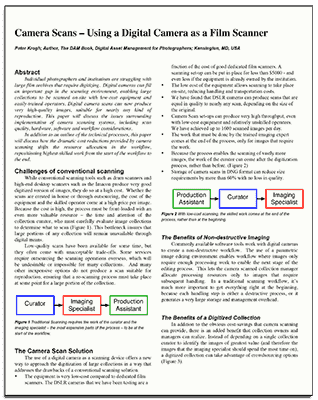 Camera Scanning Whitepaper - by Peter Krogh