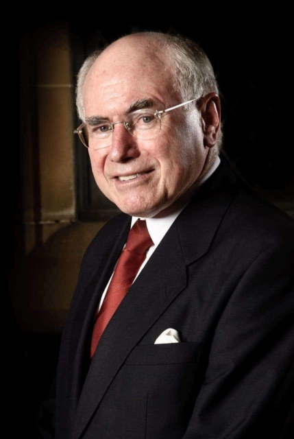 Former Australian Prime Minister John Howard