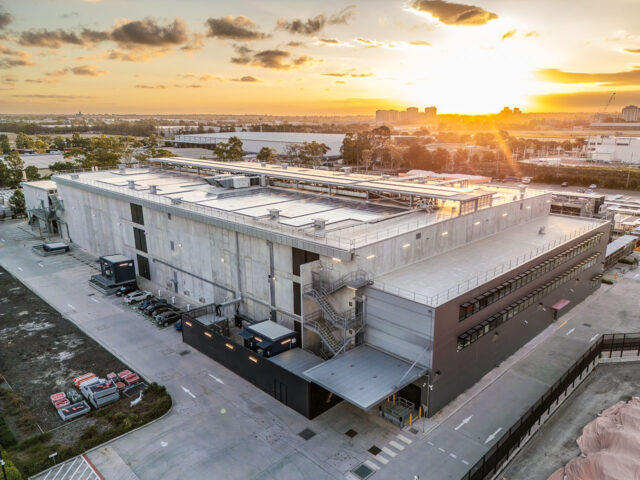 Architectural drone photo