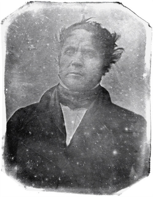 1837 Daguerreotype of Constant Huet by Daguerre