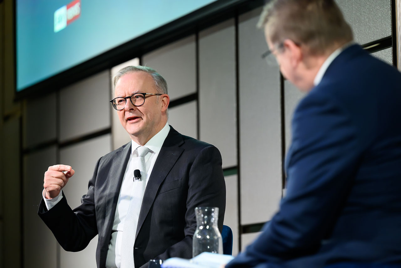 Anthony Albanese at Economic Forum event Sydney